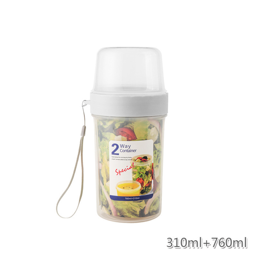Baby Food Jars With Lids - حاوية طعام محمولة مزدوجة الطبقات مانعة